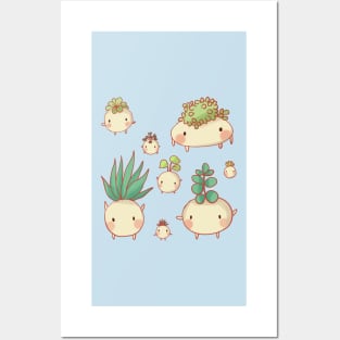 Cute plants illustration Posters and Art